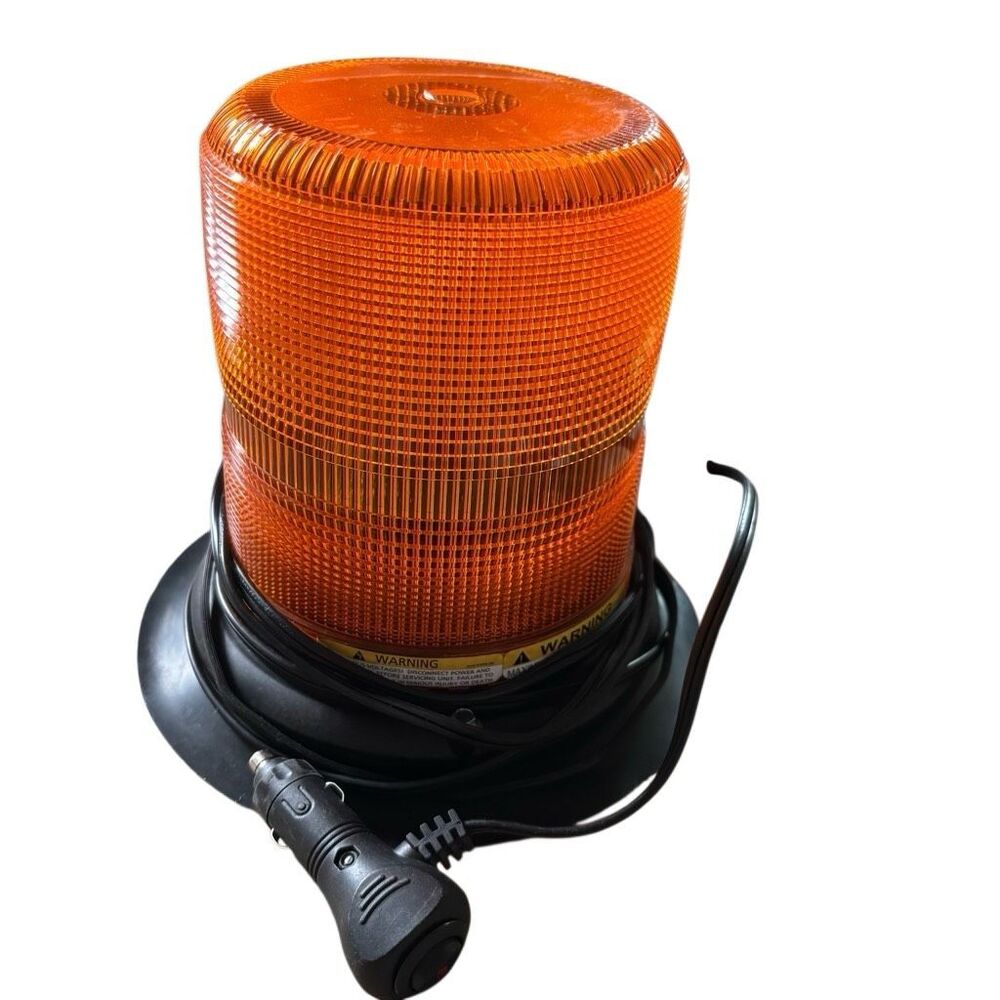ECCO 6570A-VM Amber Strobe Beacon Warn Light Vacuum Magnet Mount 12-48 VDC Box⁠